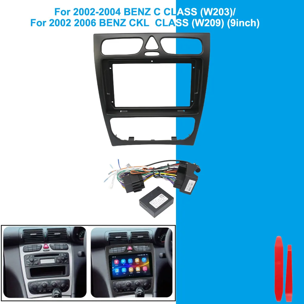 9 Inch For BENZ C CLASS (W203) / BENZ CLK-CLASS (W209) 2002-2004 Car Radio Android Stereo MP5 Player Frame 2Din Head Unit Fascia
9 Inch For BENZ C CLASS (W203) / BENZ CLK-CLASS (W209) 2002-2004 Car Radio Android Stereo MP5 Player Frame 2Din Head Unit Fascia