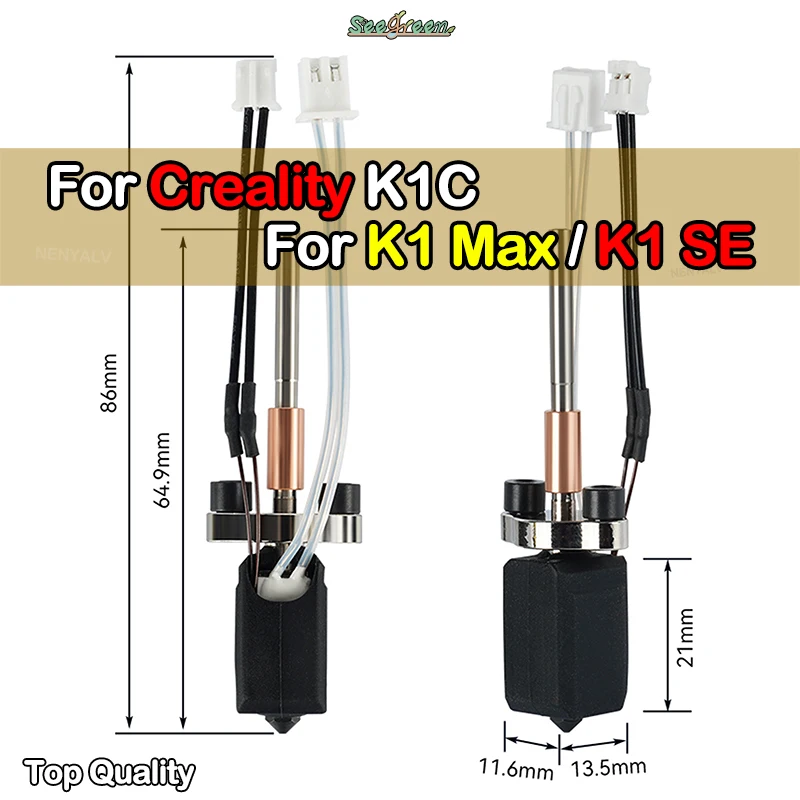 Для K1 Max/Se Hotend комплект обновленный V3.0 Hotend твердость горла сменные насадки для Creality K1C обновленный комплект hotend
Для K1 Max/Se Hotend комплект обновленный V3.0 Hotend твердость горла сменные насадки для Creality K1C обновленный комплект hotend