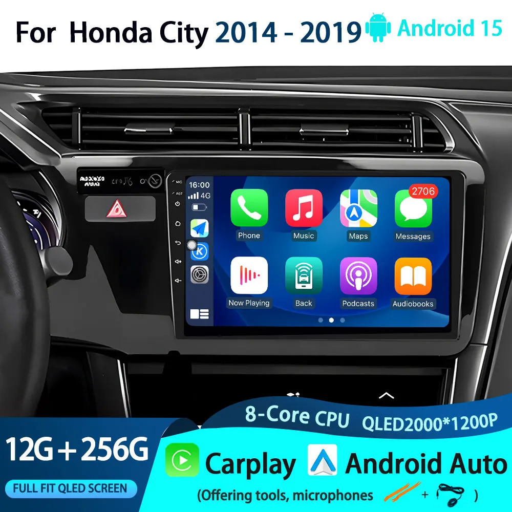 Car Player WIFI BT 4G Head unit for Honda City 2014 2015 2016 2017 2018 2019 Android 15 Qualcomm Car Radio GPS Navi QLED Screen
Car Player WIFI BT 4G Head unit for Honda City 2014 2015 2016 2017 2018 2019 Android 15 Qualcomm Car Radio GPS Navi QLED Screen