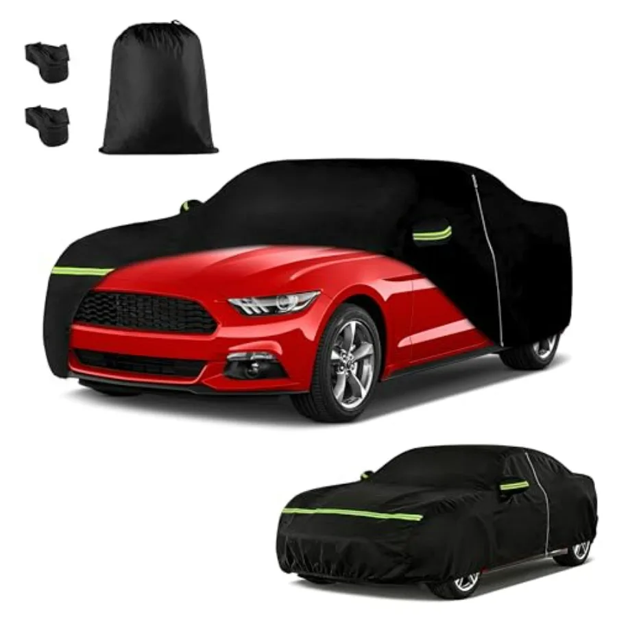 Car Cover for Ford Mustang 1994-2025: Custom Fit, Waterproof All-Weather Outdoor Cover, Windproof Polypropylene Fabric, Black,
Car Cover for Ford Mustang 1994-2025: Custom Fit, Waterproof All-Weather Outdoor Cover, Windproof Polypropylene Fabric, Black,