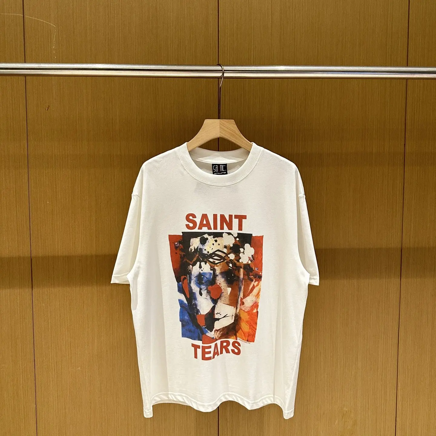 Saint Michael clown print American casual summer vintage cotton short-sleeved loose-fitting T-shirt
Saint Michael clown print American casual summer vintage cotton short-sleeved loose-fitting T-shirt