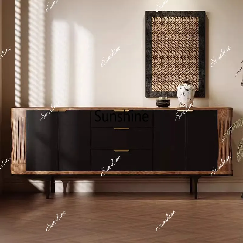 Medieval solid wood dining side cabinet villa living room retro storage side cabinet
Medieval solid wood dining side cabinet villa living room retro storage side cabinet