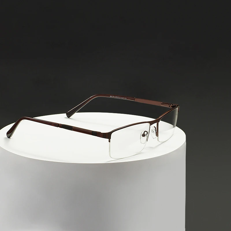 Metal Large Half Rim Rectangular Business Spectacle Men Semi Rimless High Quality Glasses Frame For Optical Prescription Lenses
Metal Large Half Rim Rectangular Business Spectacle Men Semi Rimless High Quality Glasses Frame For Optical Prescription Lenses