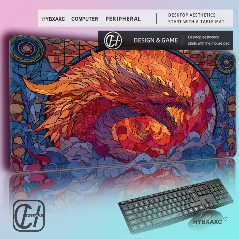 HYBXAXC Painted Glass Fire Dragon Magic Party Game Mat Durable Rubber for MTG&TCG Games Mouse Pad Desk Mats Friendly Design
HYBXAXC Painted Glass Fire Dragon Magic Party Game Mat Durable Rubber for MTG&TCG Games Mouse Pad Desk Mats Friendly Design