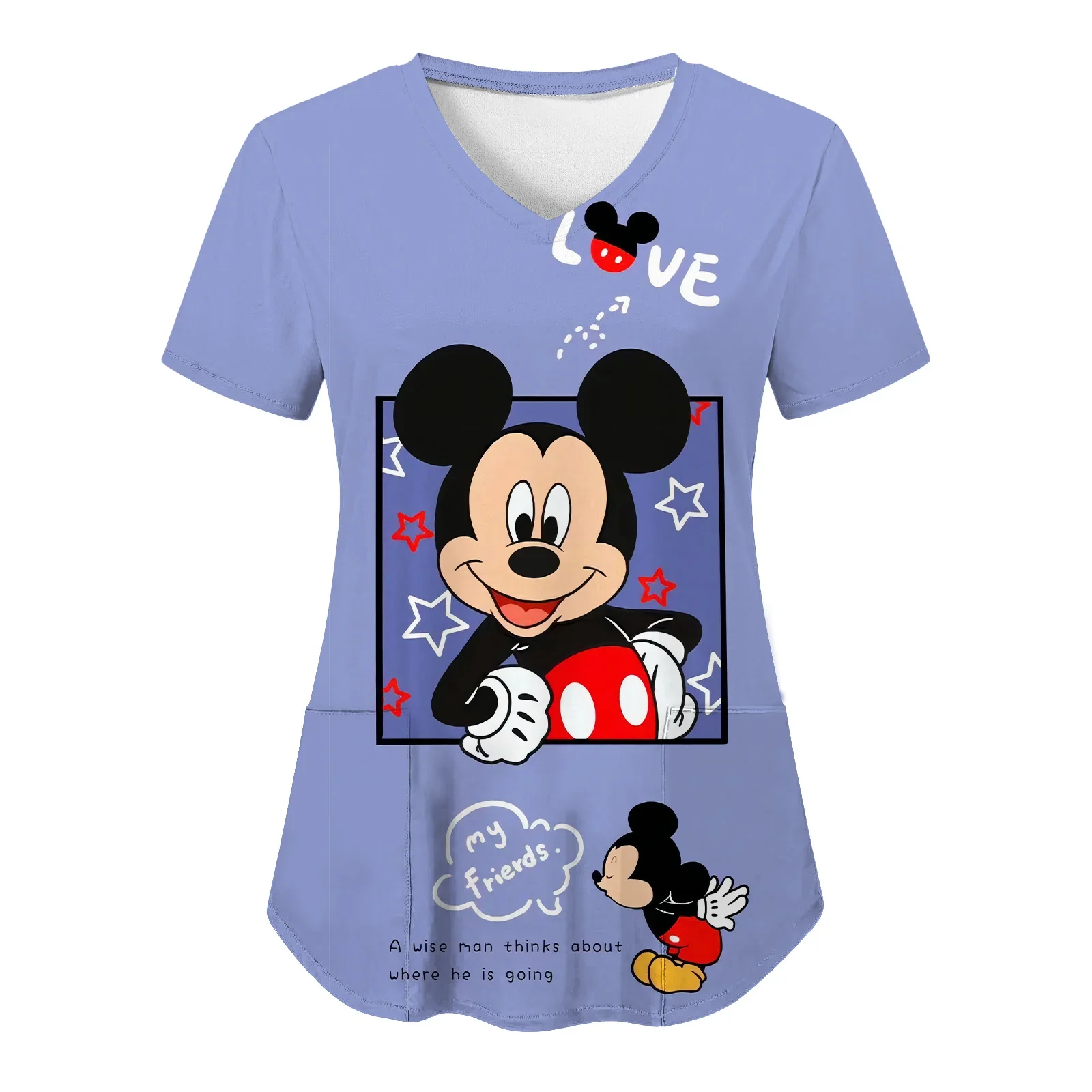 T Shirts Mickey Tops V Neck T-shirt Nurse Uniform T-shirts Disney Top Women 2025 Hospital Minnie Mouse Woman Clothes Pocket Tees
T Shirts Mickey Tops V Neck T-shirt Nurse Uniform T-shirts Disney Top Women 2025 Hospital Minnie Mouse Woman Clothes Pocket Tees