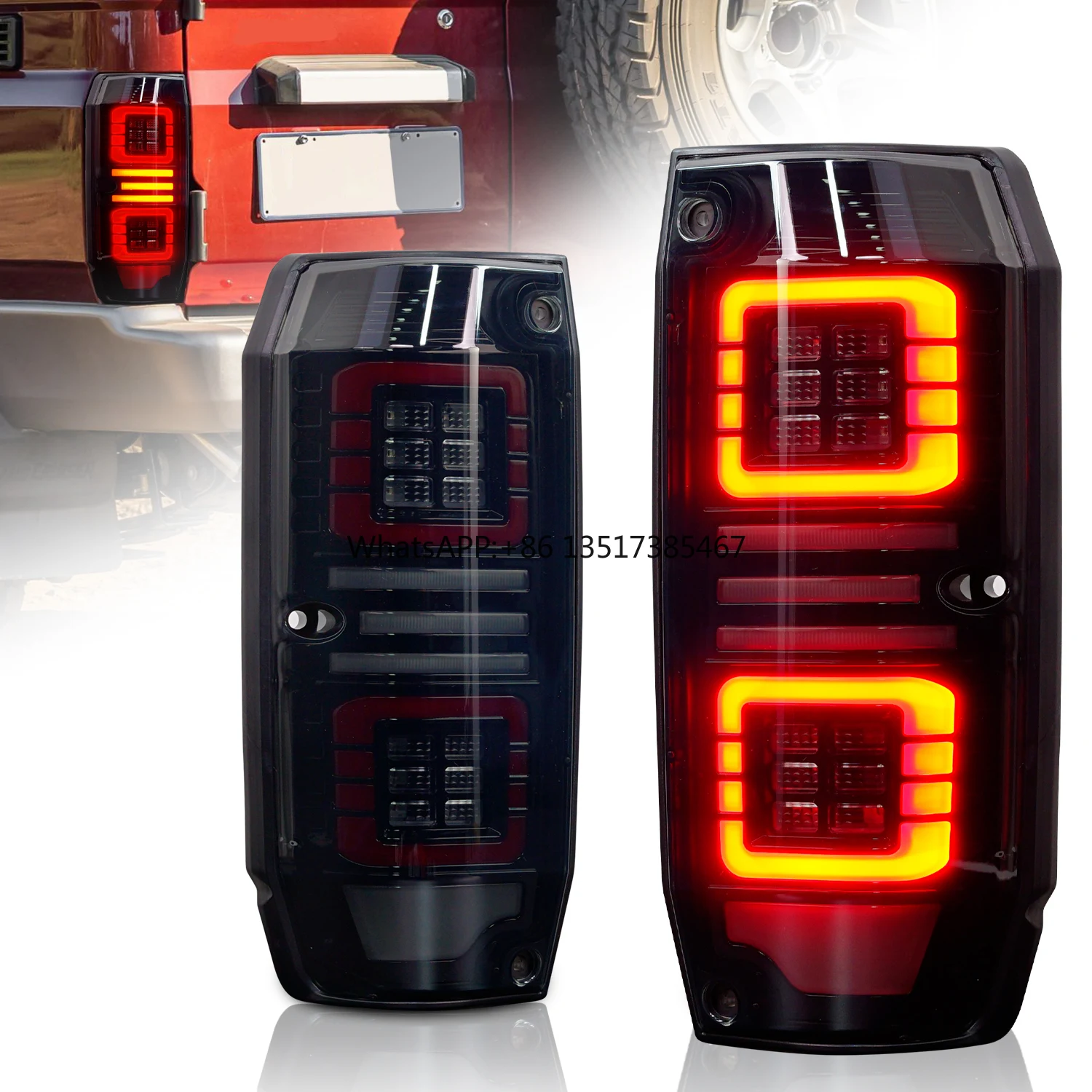 ARCHAIC Led Tail Light for LC76 1984-2021 Plug and Play for Toyota Land Cruiser Prado Taillight Rear Tail Lamp
ARCHAIC Led Tail Light for LC76 1984-2021 Plug and Play for Toyota Land Cruiser Prado Taillight Rear Tail Lamp