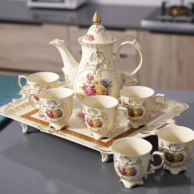 Water cup, flower tea, afternoon home tea cup, English tea set, tea set, teapot, ceramic coffee cup, afternoon set
Water cup, flower tea, afternoon home tea cup, English tea set, tea set, teapot, ceramic coffee cup, afternoon set