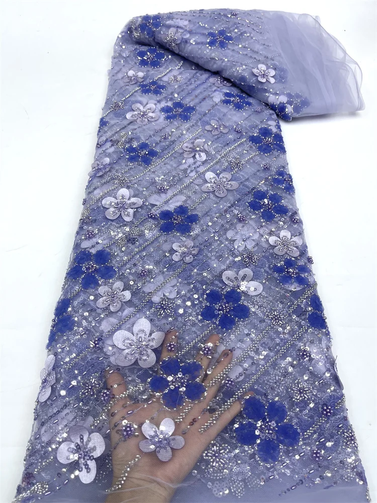African Sequins Beaded Lace Fabrics 2024 High Quality French Embroidery Beads Lace Fabric For Nigerian Wedding Sewing
African Sequins Beaded Lace Fabrics 2024 High Quality French Embroidery Beads Lace Fabric For Nigerian Wedding Sewing