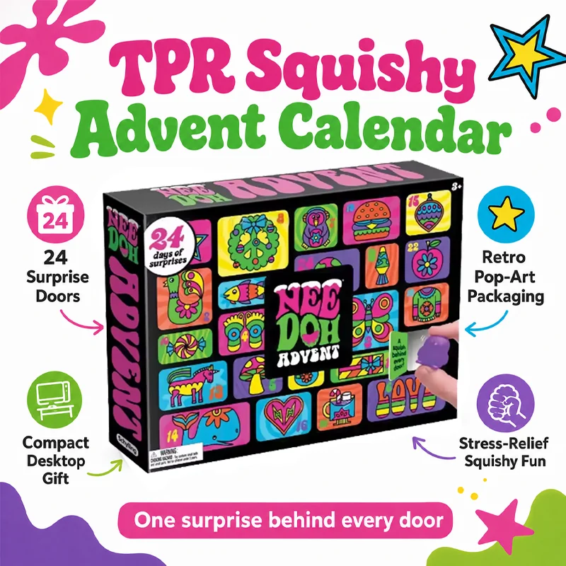 NeeDoh calendar blind box pinch fun, 24 days countdown to Christmas special gift box, suitable for family holiday gifts
NeeDoh calendar blind box pinch fun, 24 days countdown to Christmas special gift box, suitable for family holiday gifts