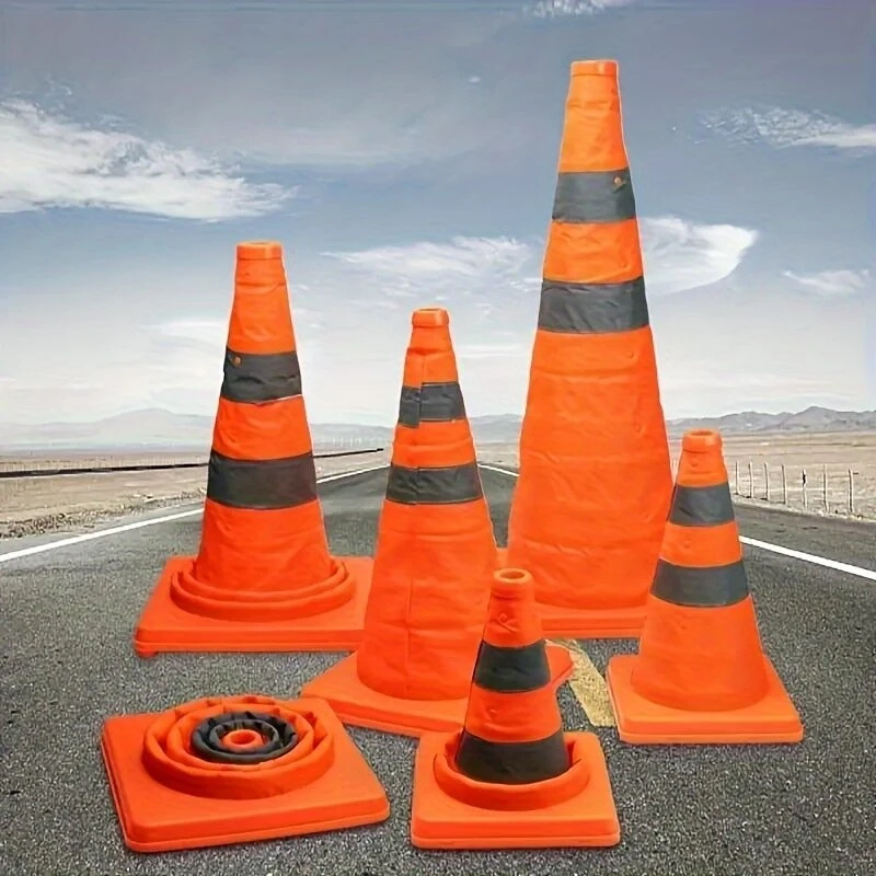 Foldable Telescopic Road Barrier Reflective Oxford Cloth Traffic Cone Road Safety Traffic Equipment Soccer Training Obstacle
Foldable Telescopic Road Barrier Reflective Oxford Cloth Traffic Cone Road Safety Traffic Equipment Soccer Training Obstacle