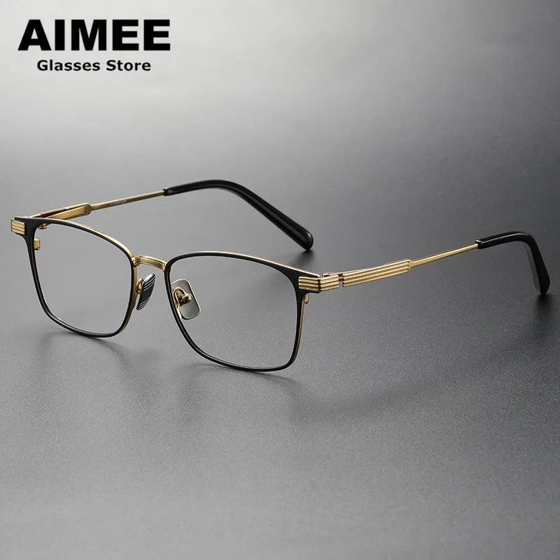 Japanese Design Titanium Ultralight Glasses Frame Men's Business Square Prescription Eyeglasses Women Myopia Eyewear Optical Len
Japanese Design Titanium Ultralight Glasses Frame Men's Business Square Prescription Eyeglasses Women Myopia Eyewear Optical Len