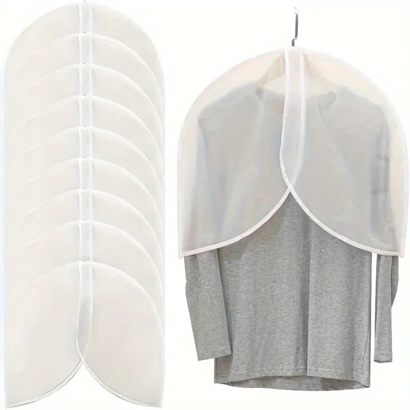 5pcs/set Transparent Half Body Dust Cover for Clothes Shoulder Style Suit Bag Home Wardrobe Hanging Coat Jacket Protector
5pcs/set Transparent Half Body Dust Cover for Clothes Shoulder Style Suit Bag Home Wardrobe Hanging Coat Jacket Protector