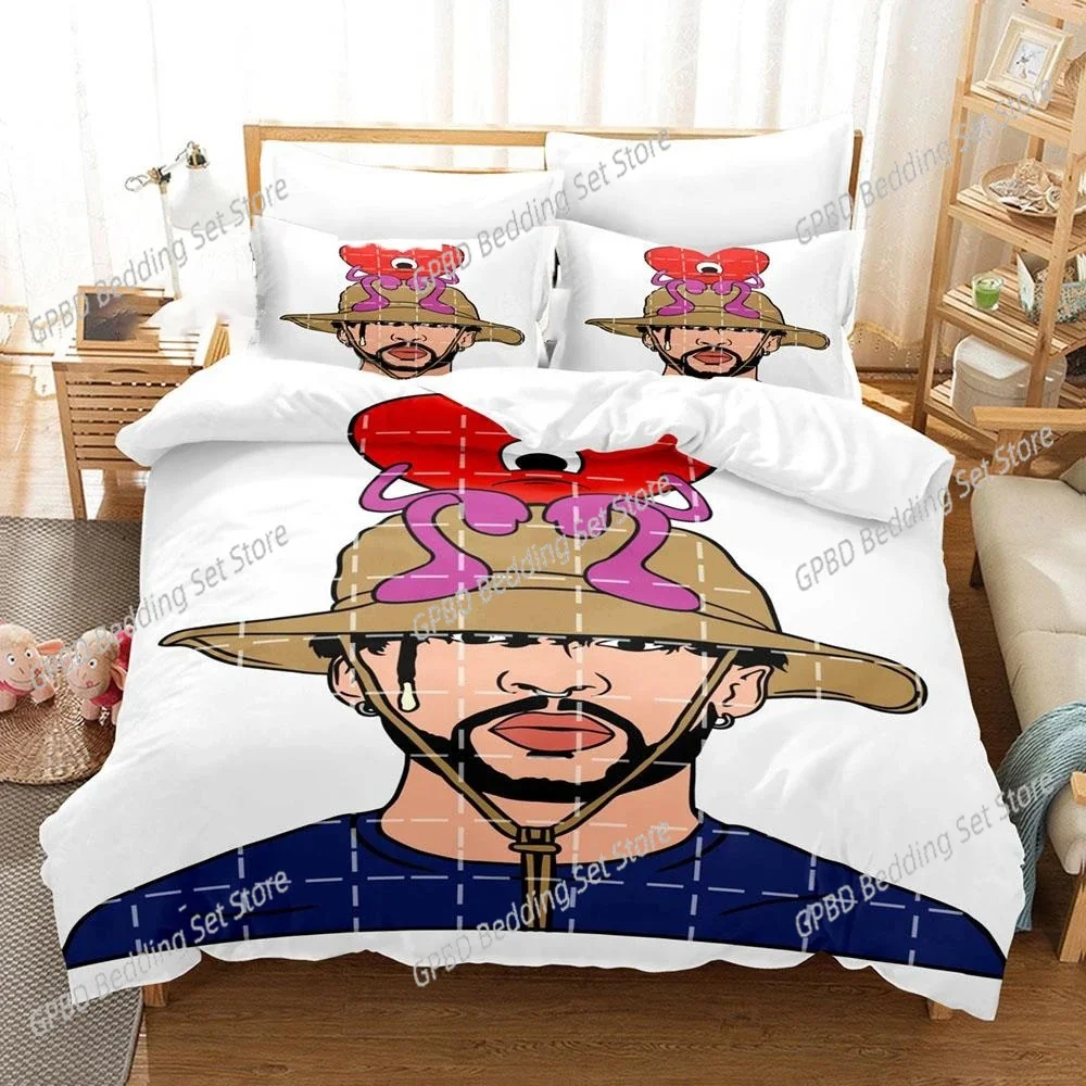 3D Printe Bad Bunny UN VERANO SIN TI Comfortable Duvet Cover Pillowcase Bedding Set Children Bedroom Decoration Home Textile
3D Printe Bad Bunny UN VERANO SIN TI Comfortable Duvet Cover Pillowcase Bedding Set Children Bedroom Decoration Home Textile