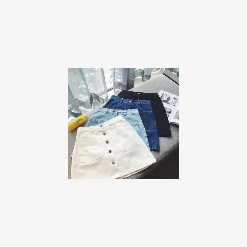 High Waist A-Line Denim Skirt Women's Spring New Korean Style Versatile Student One Step Clean Fit Cotton PVC Fabric Skirt
High Waist A-Line Denim Skirt Women's Spring New Korean Style Versatile Student One Step Clean Fit Cotton PVC Fabric Skirt