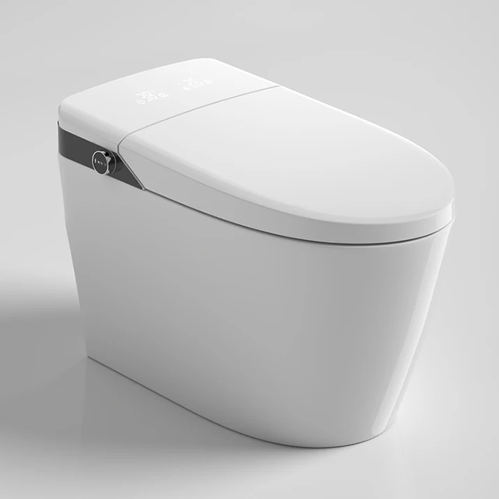 Automatic One Piece Elongated Smart Intelligent Toilet Bathroom Toilet Bowl Smart Bidet WC Toilet with Remote Control
Automatic One Piece Elongated Smart Intelligent Toilet Bathroom Toilet Bowl Smart Bidet WC Toilet with Remote Control