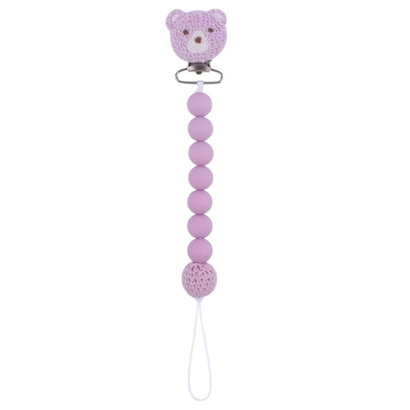 R6FD Baby Teether Anti-Drop Pacifier Chain Silicone Bead Teething Toy Bear Soother
R6FD Baby Teether Anti-Drop Pacifier Chain Silicone Bead Teething Toy Bear Soother