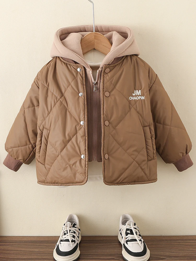 Faionable Fce Lined Cotton Jaet for Boys Baby Thiened Warm Hooded Zipper Closure Casual Outerwear Autumn Winter Kids
Faionable Fce Lined Cotton Jaet for Boys Baby Thiened Warm Hooded Zipper Closure Casual Outerwear Autumn Winter Kids