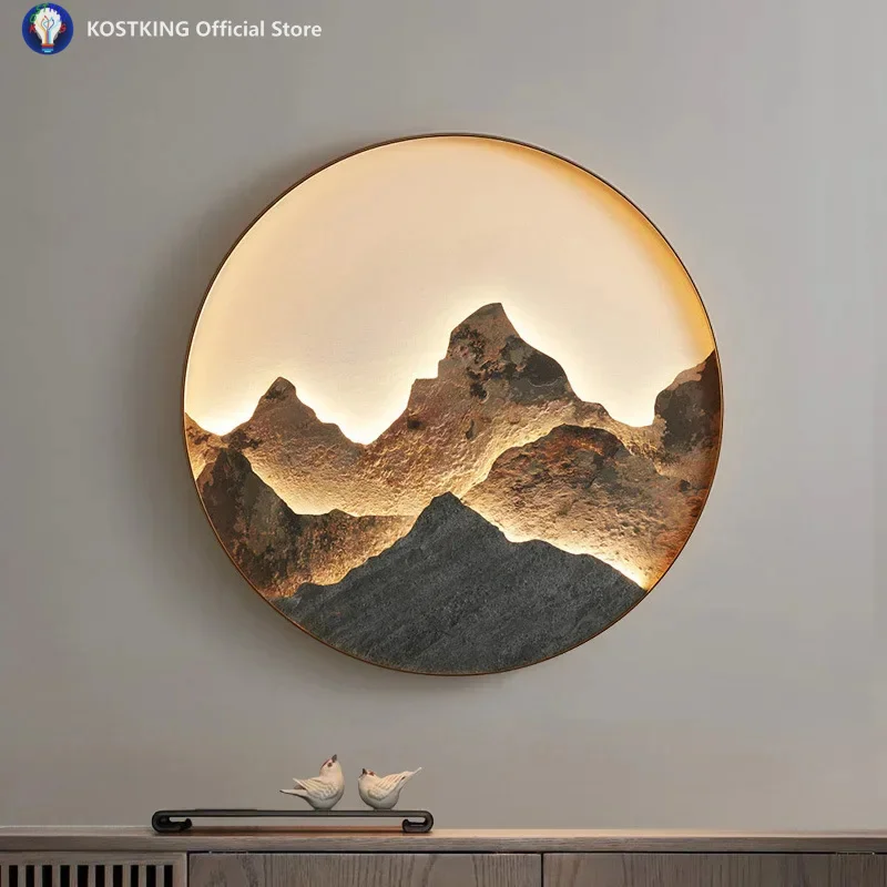 Современная роскошная настенная картина в стиле шинуазри, круглый светильник для веранды, пейзаж для гостиной, фон для телевизора
Современная роскошная настенная картина в стиле шинуазри, круглый светильник для веранды, пейзаж для гостиной, фон для телевизора