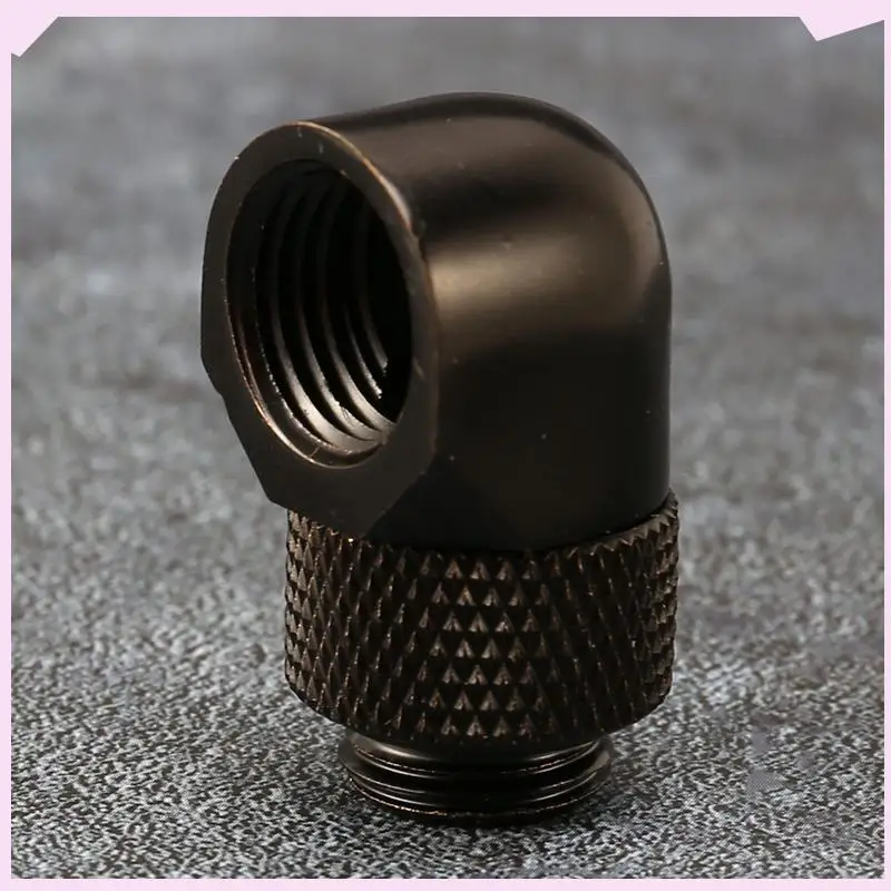 B24B 8Pcs 12.9Mm G1/4 Thread 90 Degree Rotary Tube Connector Fitting For Pc Water Cooling Black
B24B 8Pcs 12.9Mm G1/4 Thread 90 Degree Rotary Tube Connector Fitting For Pc Water Cooling Black