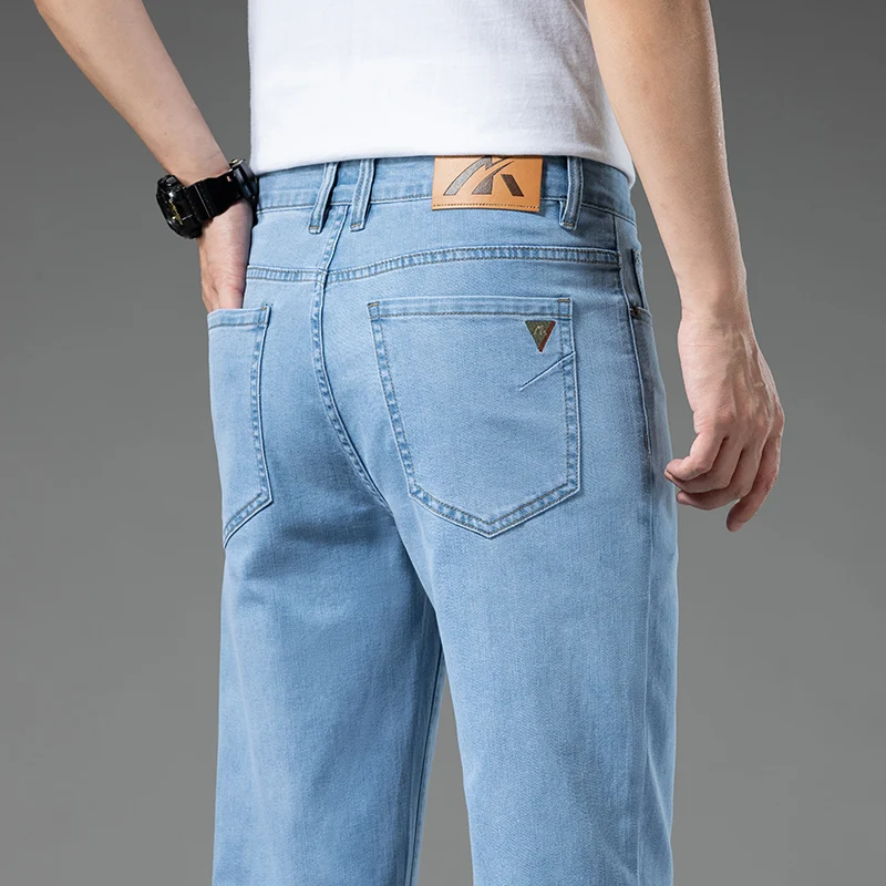 2025 New Style for Summer Thin Men's Straight Leg Jeans Loose Straight Fashionable Breathable Denim Trousers for Men Youth Jeans
2025 New Style for Summer Thin Men's Straight Leg Jeans Loose Straight Fashionable Breathable Denim Trousers for Men Youth Jeans