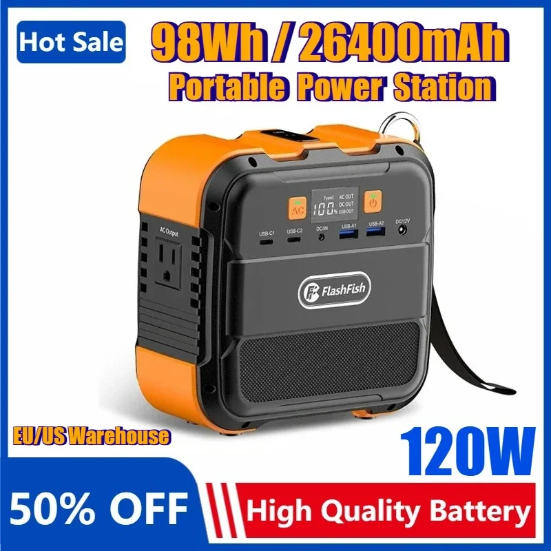 98Wh 26.4Ah Rechargeable Portable Power Station Solar Generator Power Bank LED for Airplane Camping Drone Laptop Lithium Battery
98Wh 26.4Ah Rechargeable Portable Power Station Solar Generator Power Bank LED for Airplane Camping Drone Laptop Lithium Battery