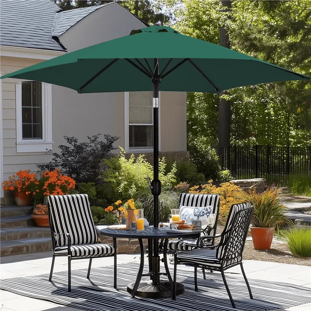 9FT Outdoor Umbrella 6 Ribs Market Umbrella With Push Button Tilt Patio Table Umbrella Garden WeatherResistant Canopy, Shade 4
9FT Outdoor Umbrella 6 Ribs Market Umbrella With Push Button Tilt Patio Table Umbrella Garden WeatherResistant Canopy, Shade 4