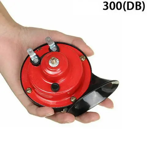 12V Loud Car Horn: 1/2Pcs 300 DB Electric Snail Horn, Raging Sound, for Car Motorcycle Trucks