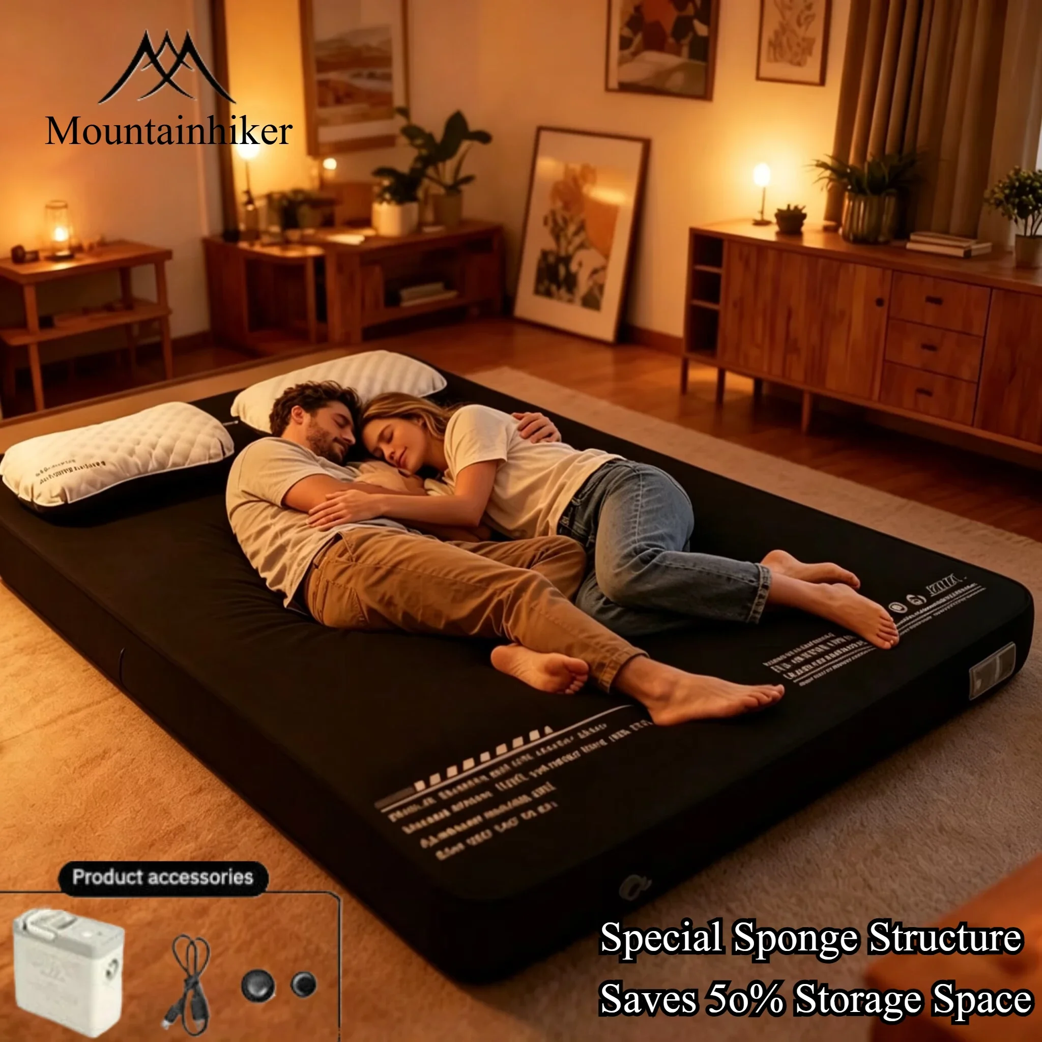 New Thickened sponge pad,portable outdoor mattress,with integrated air pump for inflation and deflation,self-inflating mattress
New Thickened sponge pad,portable outdoor mattress,with integrated air pump for inflation and deflation,self-inflating mattress