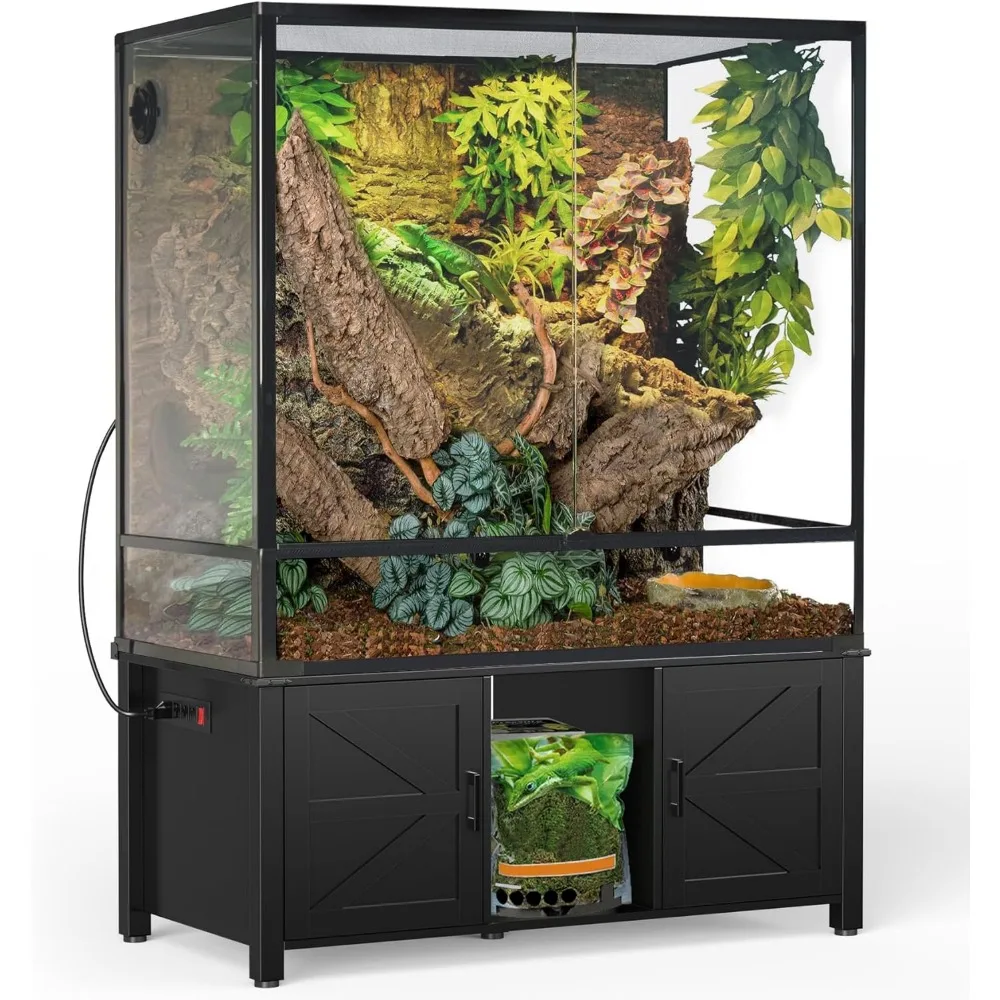 48"x24" Reptile Tank Stand for 120–230 Gallon Terrariums – Fits Tall Enclosures or Stacked 4x2x2 PVC Tanks – Furniture-Style Ca
48"x24" Reptile Tank Stand for 120–230 Gallon Terrariums – Fits Tall Enclosures or Stacked 4x2x2 PVC Tanks – Furniture-Style Ca