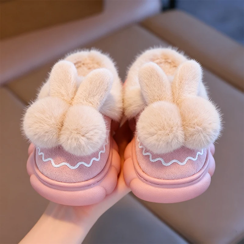 Kids Bunny Plush Slippers - Cute Warm Non-Slip Winter Shoes for Girls
Kids Bunny Plush Slippers - Cute Warm Non-Slip Winter Shoes for Girls