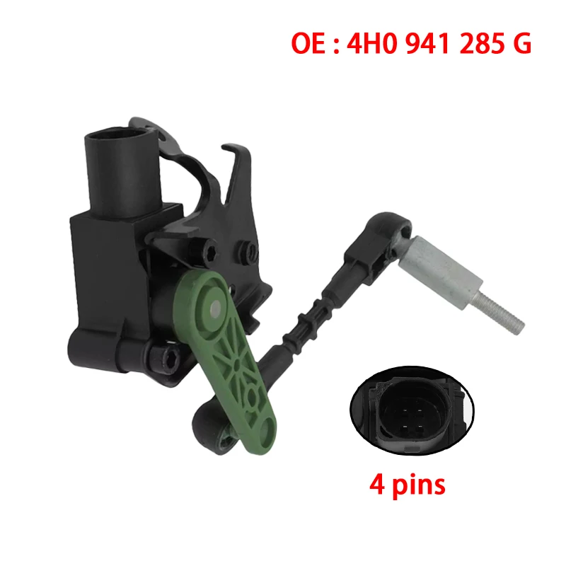 Датчик уровня фар для AUDI A6/S6 C7 2010-2018, A7/S7 2010-2018, A8L D4 2009-2018, левый или правый, OE 4H0941285G 4H0941286G
Датчик уровня фар для AUDI A6/S6 C7 2010-2018, A7/S7 2010-2018, A8L D4 2009-2018, левый или правый, OE 4H0941285G 4H0941286G