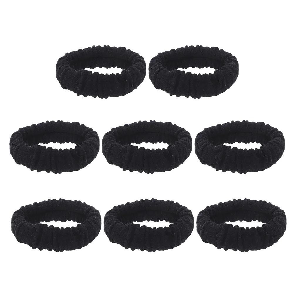 8pcs Black Elastic Ties Seamless Soft Scrunchies For Thick Thin Hair No Damage Ponytail Holder Styling Tool Hair Bun Maker
8pcs Black Elastic Ties Seamless Soft Scrunchies For Thick Thin Hair No Damage Ponytail Holder Styling Tool Hair Bun Maker