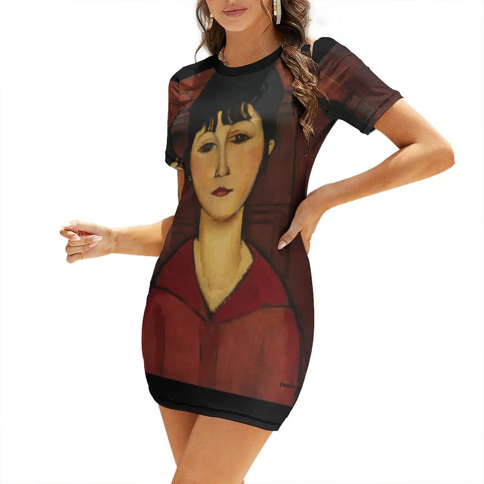 Amedeo Modigliani - Head Of A Young Girl Short-Sleeved Dress dress for women 2025 dresses korean style Dress
Amedeo Modigliani - Head Of A Young Girl Short-Sleeved Dress dress for women 2025 dresses korean style Dress