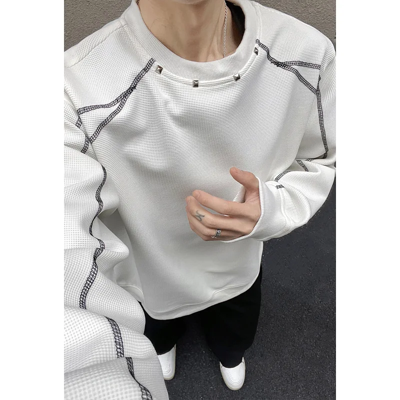 T-shirt Handsome Crew Neck Sweatshirt Fashionable Comfortable Spring New Man Personality All-matching Loose Casual
T-shirt Handsome Crew Neck Sweatshirt Fashionable Comfortable Spring New Man Personality All-matching Loose Casual