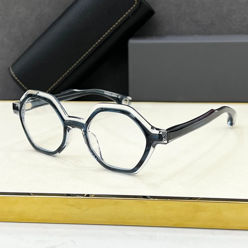 Japanese Style Handmade High Quality Vintage Acetate Polygon Glasses Frames For Men Women Designer Brand Retro Fashion Eyeglasse
Japanese Style Handmade High Quality Vintage Acetate Polygon Glasses Frames For Men Women Designer Brand Retro Fashion Eyeglasse