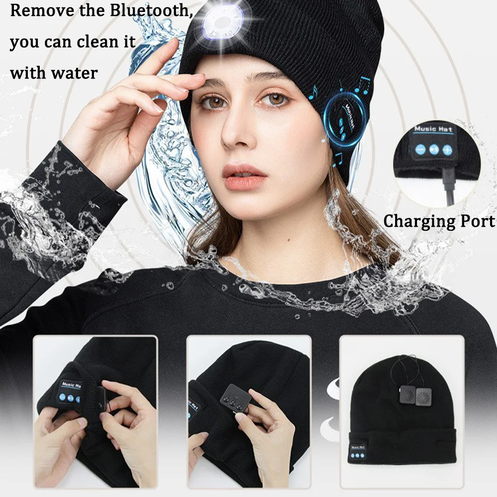Wireless LED Music Hat Warm Beanie Wireless Smart Cap Headphone Speaker Wireless Communication Night Outdoor Lighting Hat
Wireless LED Music Hat Warm Beanie Wireless Smart Cap Headphone Speaker Wireless Communication Night Outdoor Lighting Hat