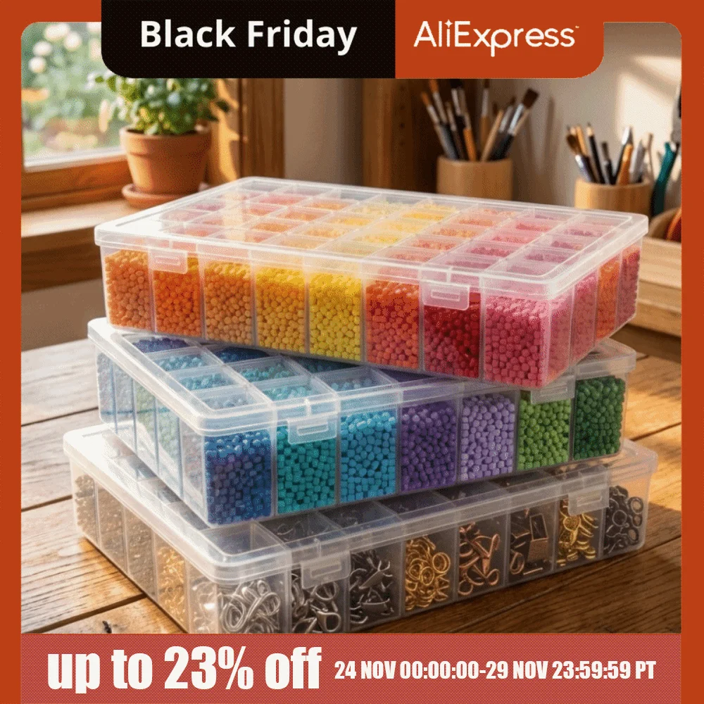 Plastic Perler Beads Storage Box Rectangle Transparent Beads Storage Box Large Capacity with Lid Jewelry Container DIY Crafts
Plastic Perler Beads Storage Box Rectangle Transparent Beads Storage Box Large Capacity with Lid Jewelry Container DIY Crafts