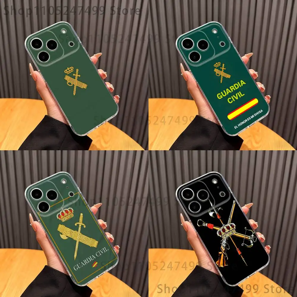 Spanish Guard Civil Emblem Phone Case For iPhone 16,15,17,12,13,14,11 Max,Pro,Plus,X,XS,XR,SE4,E Mini Transparent Cover
Spanish Guard Civil Emblem Phone Case For iPhone 16,15,17,12,13,14,11 Max,Pro,Plus,X,XS,XR,SE4,E Mini Transparent Cover