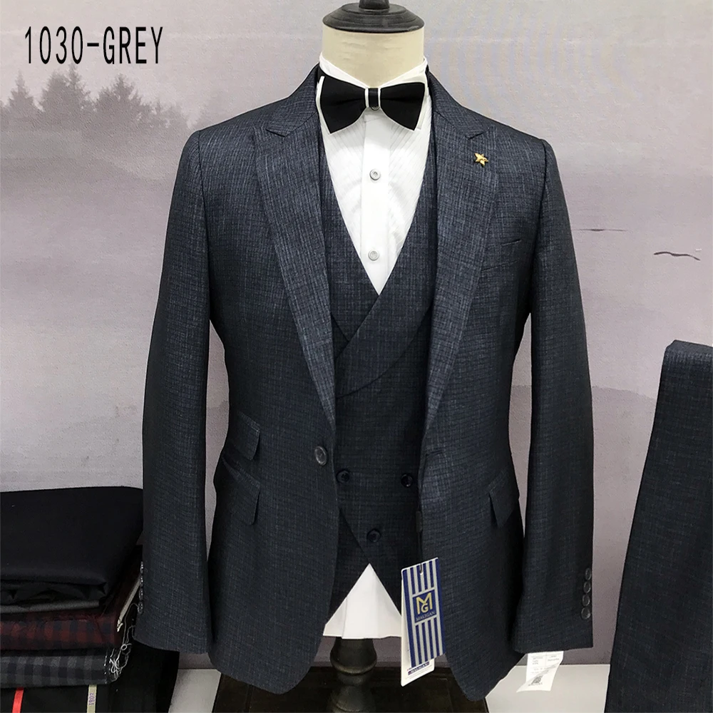 2023 New Men Three Piece Coat Vest Trouser Business Formal Grey Linen Suit Office Wedding Daily Travel Fashion Slim Popular
2023 New Men Three Piece Coat Vest Trouser Business Formal Grey Linen Suit Office Wedding Daily Travel Fashion Slim Popular