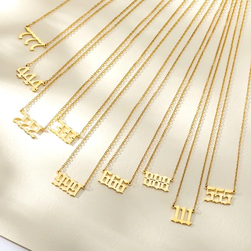 Lucky Number 666 777 888 Angel Number Necklace Devil 999 222 Chain For Women Collares Chain Stainless Steel Minimalist Jewelry
Lucky Number 666 777 888 Angel Number Necklace Devil 999 222 Chain For Women Collares Chain Stainless Steel Minimalist Jewelry