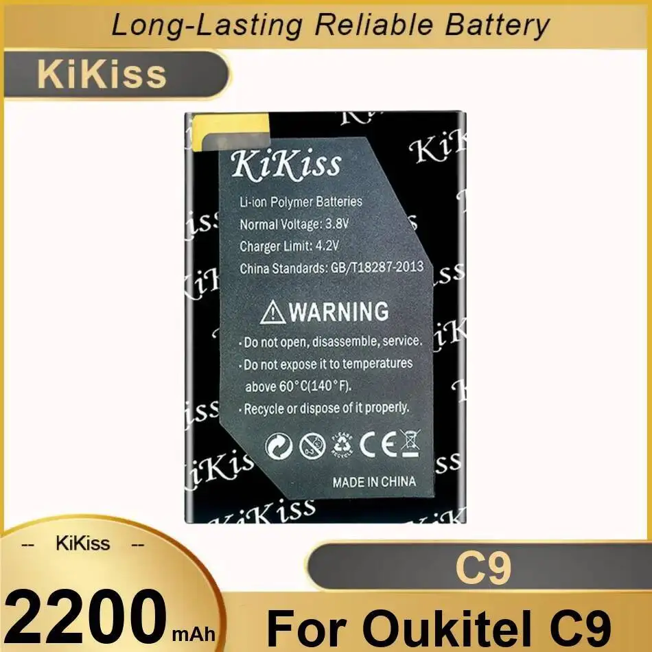 2200 мАч, хорошая низкотемпературная сменная батарея премиум-класса для мобильного телефона Oukitel C9 
2200 мАч, хорошая низкотемпературная сменная батарея премиум-класса для мобильного телефона Oukitel C9