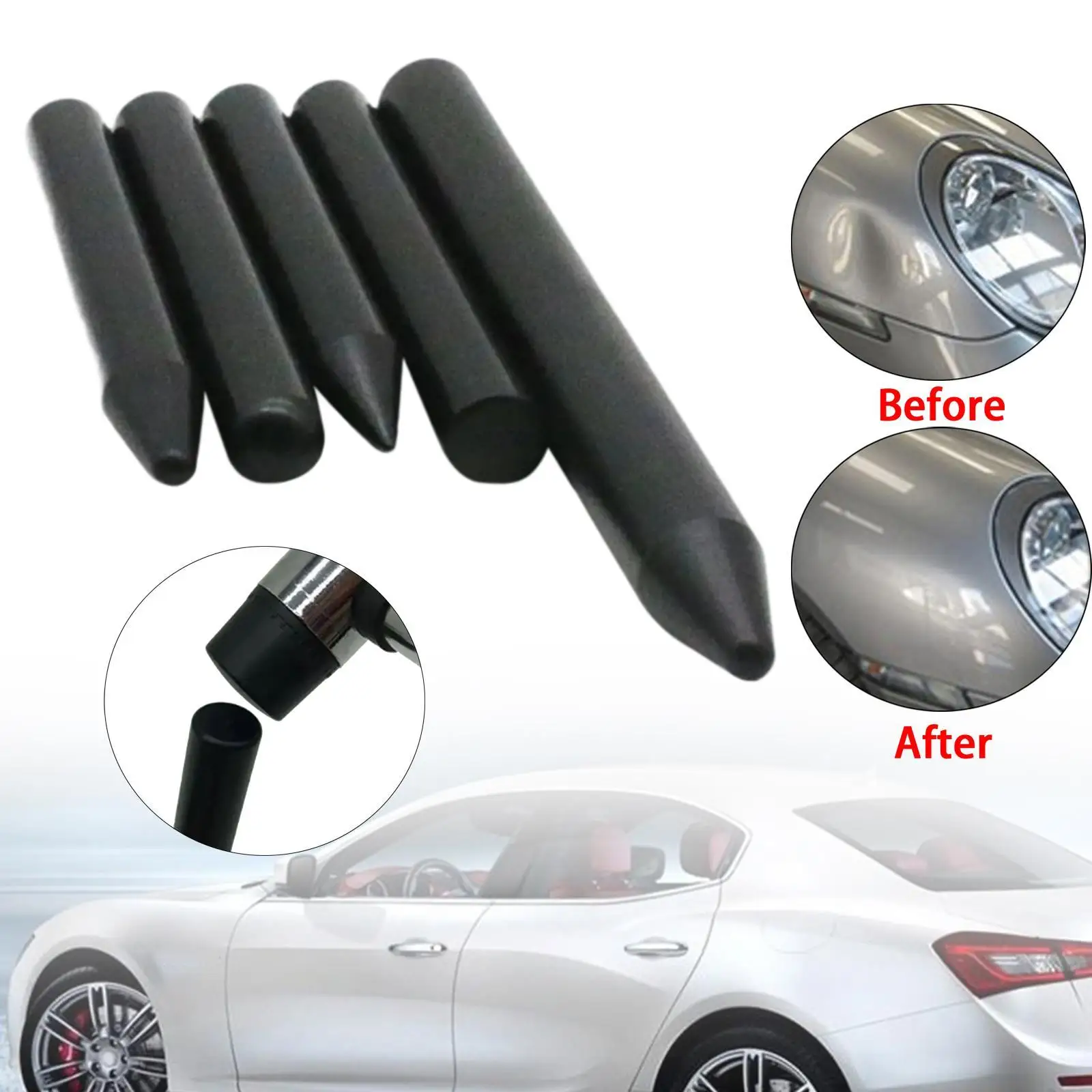 5Pcs Car Dent Tap Down Pens Dent Remover Tool High Performance Tap Down Knock Pen Dent Repair Tool Kit Paintless Hail Removal
5Pcs Car Dent Tap Down Pens Dent Remover Tool High Performance Tap Down Knock Pen Dent Repair Tool Kit Paintless Hail Removal