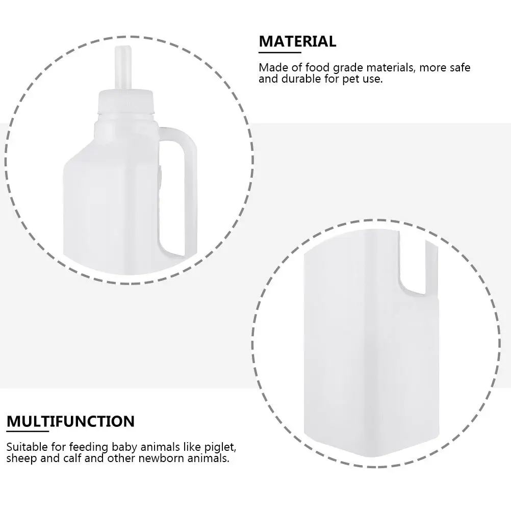 2Pcs Calf Nursing Bottles Sheep Feeding Supplies Food Grade Materials Safe Durable Convenient for Baby Animals
2Pcs Calf Nursing Bottles Sheep Feeding Supplies Food Grade Materials Safe Durable Convenient for Baby Animals