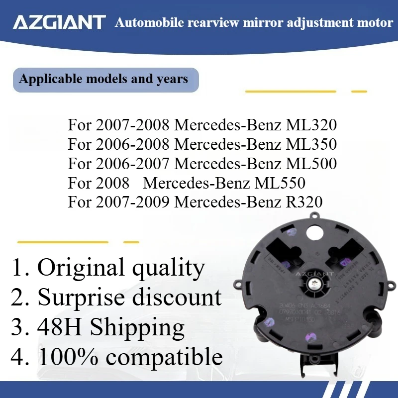 Azgiant Car rearview mirror lens glass adjustment motor module for 2007-2008 Mercedes-Benz ML320/ML350 2006-2008 Original parts
Azgiant Car rearview mirror lens glass adjustment motor module for 2007-2008 Mercedes-Benz ML320/ML350 2006-2008 Original parts
