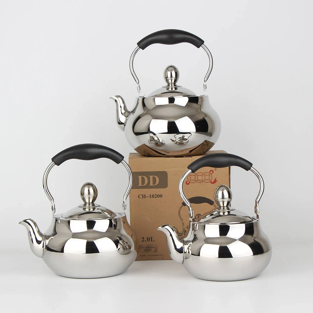 Kitchen Cookware Water Kettles Round 304 Stainless Steel Electromagnetic Furnace Teapot With Tea Filter Mesh
Kitchen Cookware Water Kettles Round 304 Stainless Steel Electromagnetic Furnace Teapot With Tea Filter Mesh