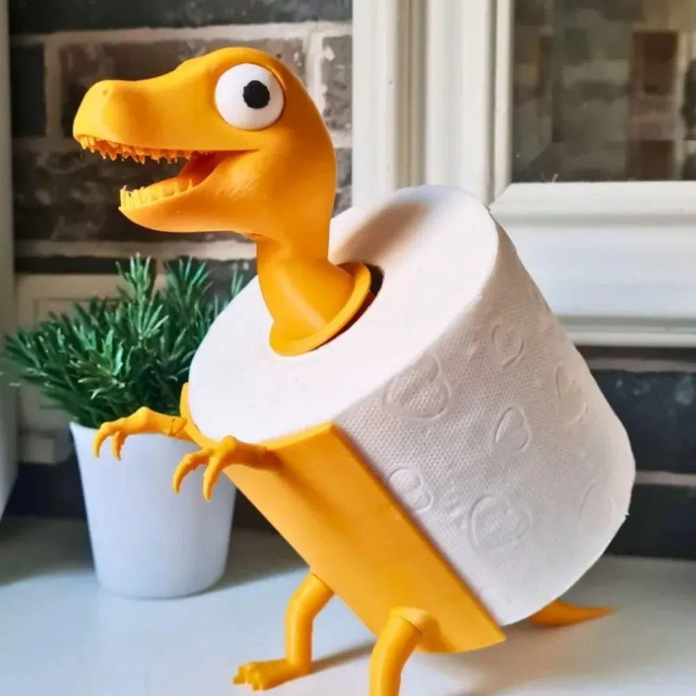 New Dinosaur Shape Toilet Paper Holder 3D Printing Cartoon Paper Towel Stand PLA Durable Tissue Holder Kitchen
New Dinosaur Shape Toilet Paper Holder 3D Printing Cartoon Paper Towel Stand PLA Durable Tissue Holder Kitchen