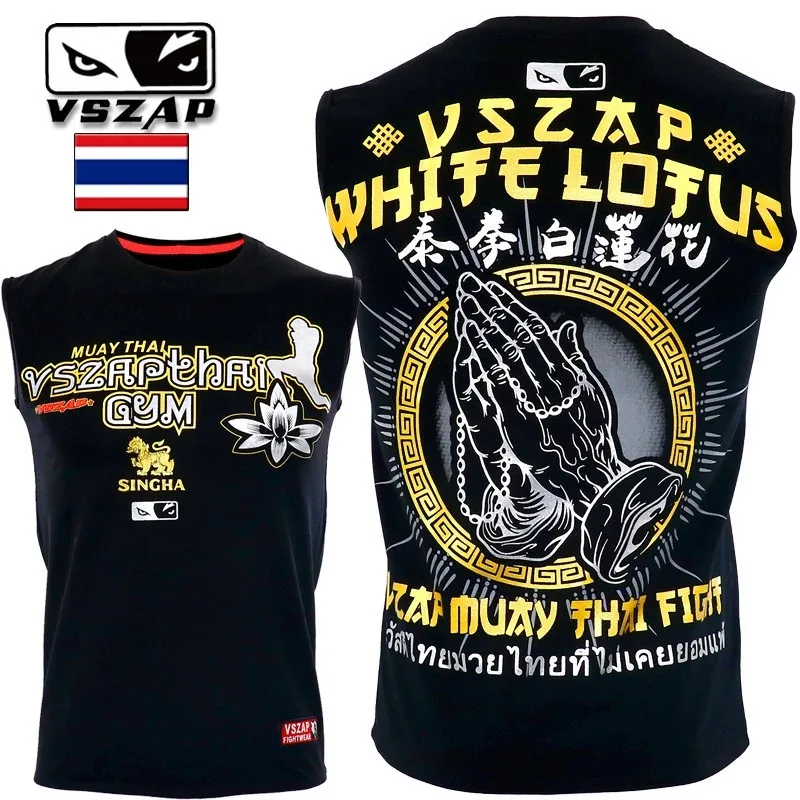 VSZAP Sleeveless Fighting Men Martial Arts T-shirt Swatting Martial Arts Wind Wolf MMA Sports Muscle Sports Boxing Male Jersey
VSZAP Sleeveless Fighting Men Martial Arts T-shirt Swatting Martial Arts Wind Wolf MMA Sports Muscle Sports Boxing Male Jersey