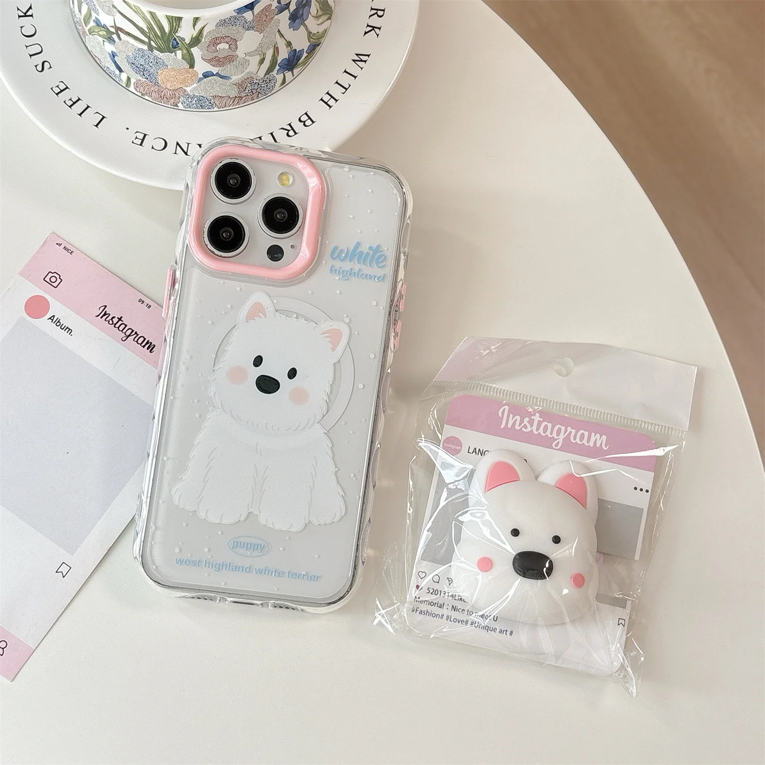 INS Style Pink White Cute Pets West Highland White Terrier Stereoscopic Phone Case For iPhone 13 14 15 16 Pro Max Anti Drop Case
INS Style Pink White Cute Pets West Highland White Terrier Stereoscopic Phone Case For iPhone 13 14 15 16 Pro Max Anti Drop Case