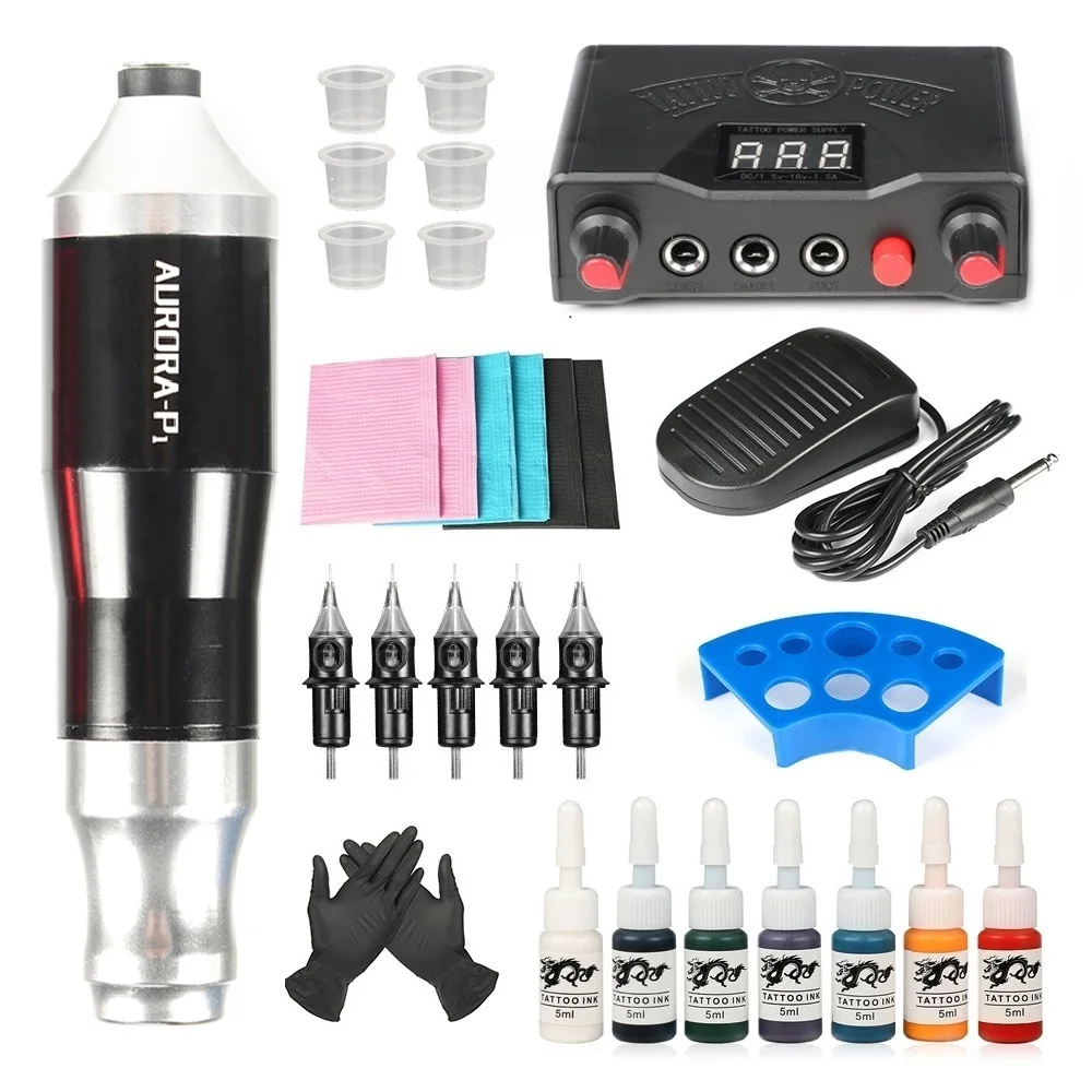 Tattoo Machine Kit Digital Screen Tattoo Power Supply Pen Ink Set Permanent Makeup Machine Kit With Cartridge Needles Tattoo Set
Tattoo Machine Kit Digital Screen Tattoo Power Supply Pen Ink Set Permanent Makeup Machine Kit With Cartridge Needles Tattoo Set