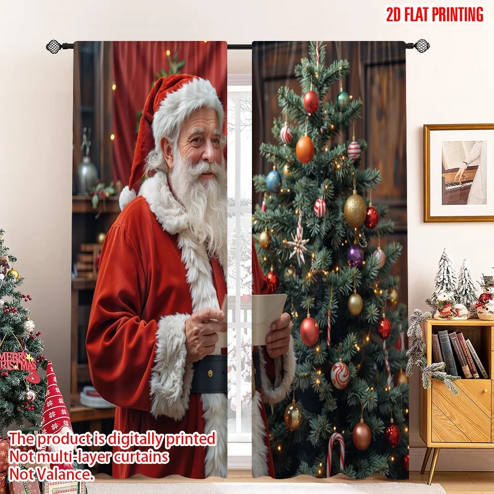 2pcs 2D flat printing Merry Christmas Popular Window Curtains Santa Claus Envelope Christmas Tree Polyester Without Electricity
2pcs 2D flat printing Merry Christmas Popular Window Curtains Santa Claus Envelope Christmas Tree Polyester Without Electricity